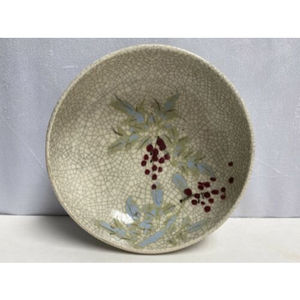 Antique Qing Dynasty Crackle Glaze Hand Painted Pottery‎ Bowl Great Condition!